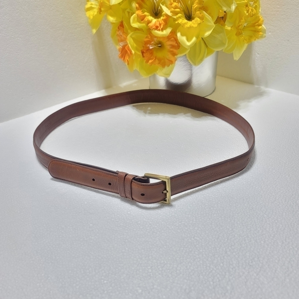 COACH WOMEN BELT 42" 105CM BROWN COLOR